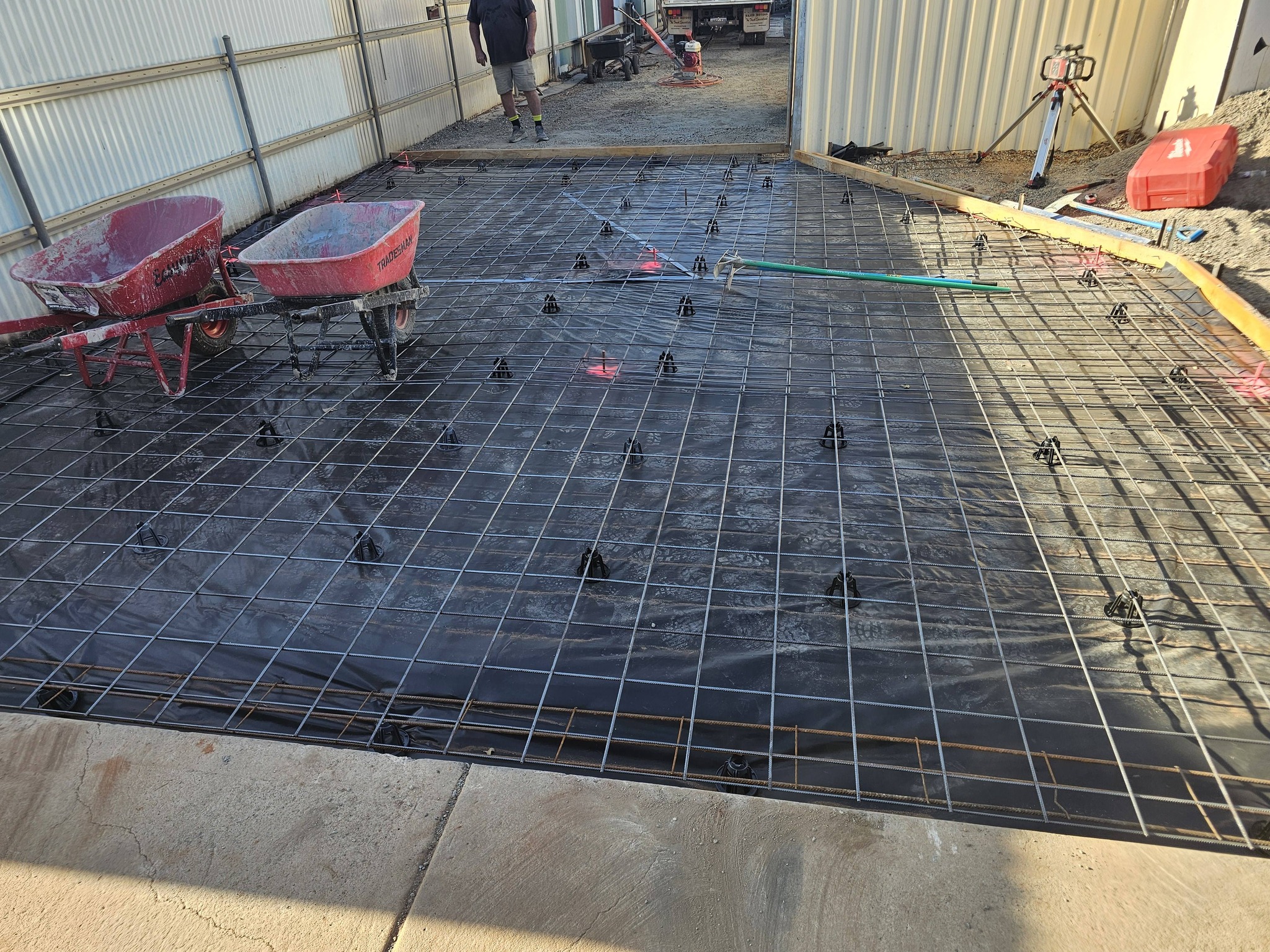Driveway slab before